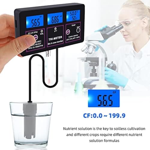 Moniteur de qualité de l'eau 6 en 1 à affichage permanent LCD - 2
