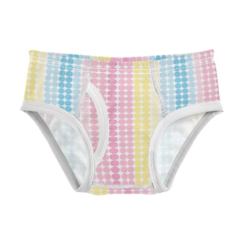 visesunny Boys Cotton Underwear Gradient Colored Polka Dot Printed Toddler Soft Training Briefs Size 2T-8Y for Kids