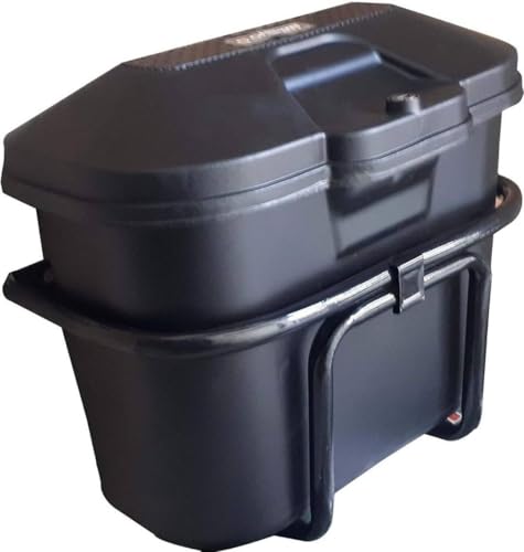 Image of SKYA STAR U-Frame Universal Bike Stylish Side Luggage Holder with Lock | Motorcycle Side Box /Diggy /Luggage Box | Weatherproof & Secure Fitment [Matte Black]