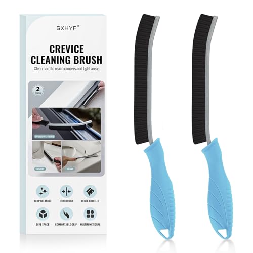 SXhyf Cepillo de limpieza – Cepillo de limpieza de hendiduras de cerdas duras, cepillo multifuncional, esencial para el hogar, herramientas de limpieza de baño para uso doméstico, cocina, ventana,