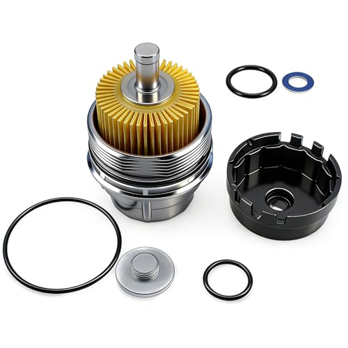 Oil Filter Housing Cap Assembly Kit for Toyota Lexus RAV4 Camry Highlander Tundra Tacoma 4Runner Sienna Avalon Venza RX350 Replaces 15620-31060 15643-31050