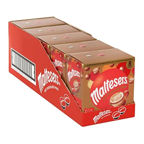 Maltesers Trinkschokolade - 40 Dolce Gusto Komptaible Kaffeekapseln - Schokolade 5 x 8 Kapseln Cover