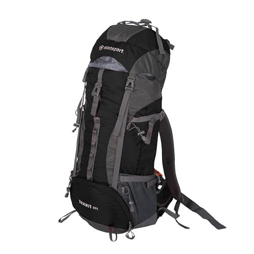 Stansport Internal Frame Pack, 50 Liter - Black, Standard (1015-20)