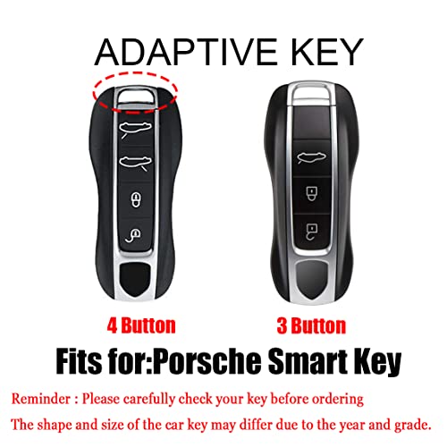 Smart Key Cover Porsche 911 boîtier télécommande 3 4 boutons noir - 2