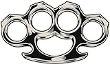 EW Designs **Stickers** Brass Knuckles Weapon Grey Black White Vinyl Decal Bumper Sticker Two in One Pack (4 Inches Wide)