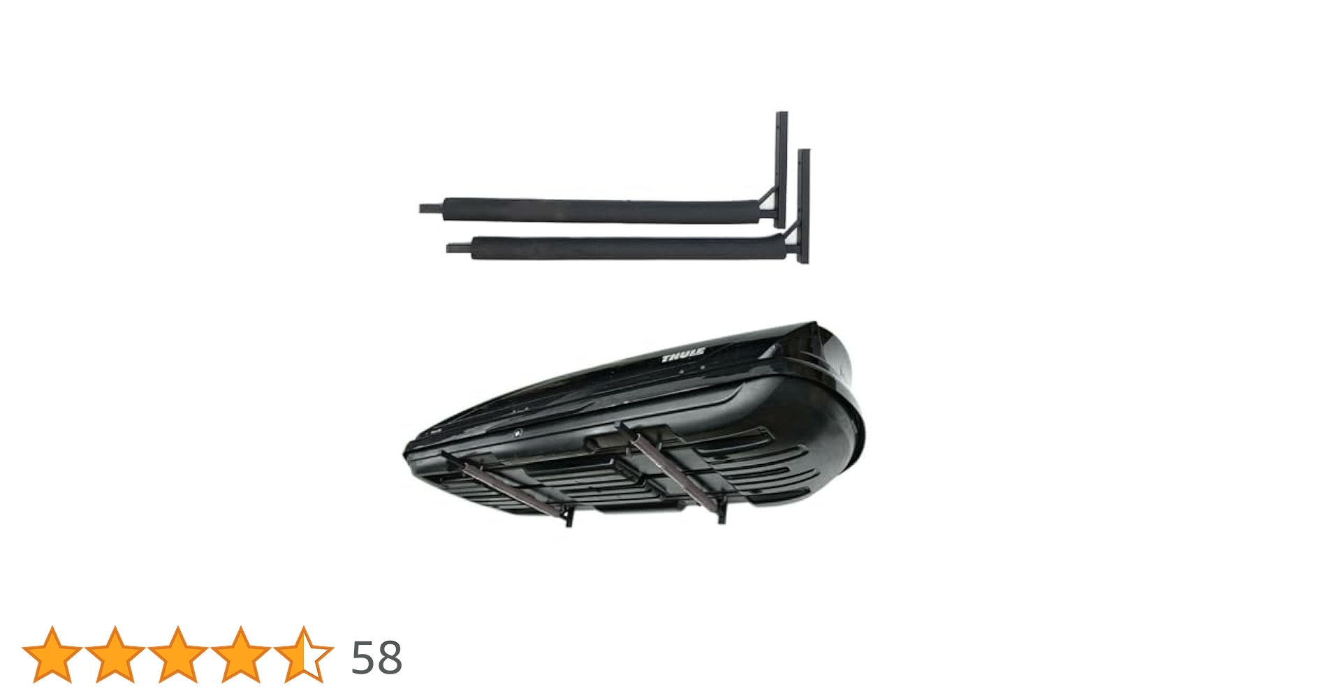 Supporto A Parete Per Box Tetto - In Acciaio, 82,5 Cm, Portata 40 Kg, Per Garage O Cantina