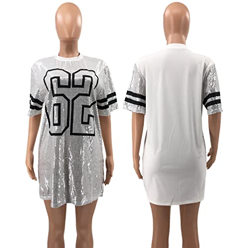 Image of PORRCEY Juniors Short Sleeve Sequin Funny Dress Shirts