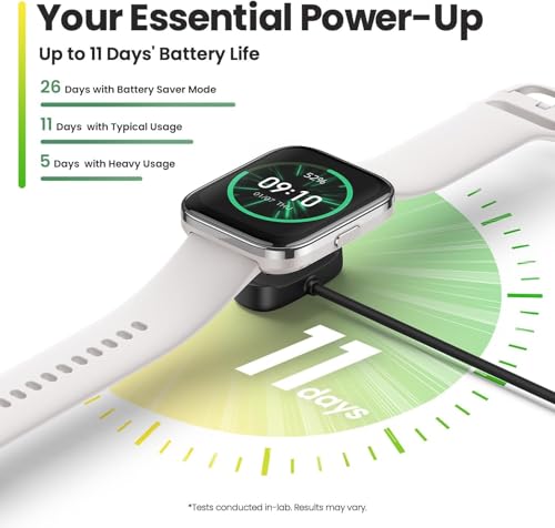 Image of Amazfit Bip 5 Unity Smart Watch 46mm, 11-Day Battery, Fitness Activity Tracker with 120+ Sports Modes, Heart Rate & Sleep Monitor, Customizable Watch Faces, for Android & iPhone, Charcoal