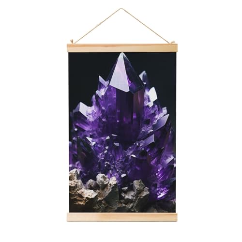 Poster améthyste avec cadre bois de qualité supérieure
