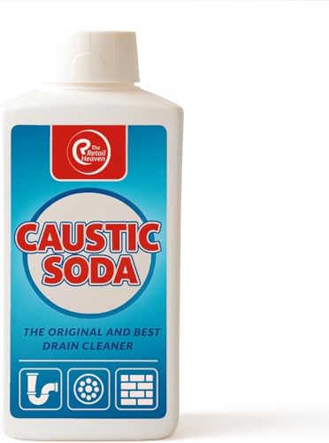 Powerful Drain Cleaner & Unblocker 1KG Caustic Soda Crystals | Heavy Duty Sink & Pipe Unblocker for Grease Hair & Organic Waste | Fast-Acting Professional Strength Formula