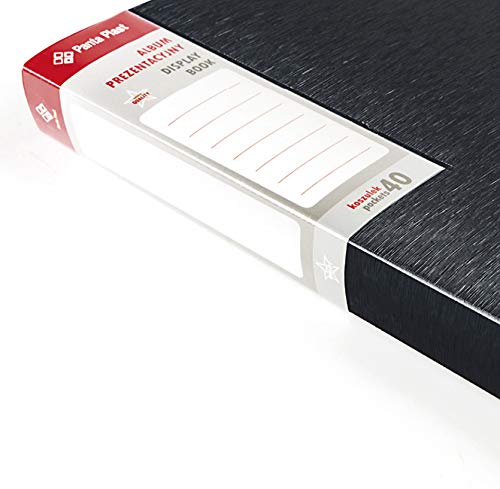 Sichtmappe/Präsentationsmappe mit 20 Hüllen A4 (Farbe,Stück) (schwarz, 10)