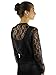White Long Sleeve Dressy Lace Bolero Shrug Jacket Size Small Black Small