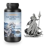 High Toughness 3D Printer Resin, High Precision ABS-Like Flexible 3D Printing Resin for Architectural Models, Industrial Parts, 405nm Engineering Photopolymer Resin for DLP/LCD (Grey, 1000g)