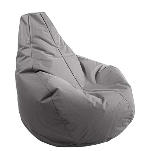 AD.CON Sillón Gamer para Exteriores e Interiores con Relleno de Perlas de EPS, Puff, Silla de Relax, cojín para Asiento, cojín para el Suelo, Bean Bag de 225L (Gray)