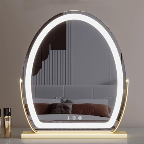 Espejo de tocador con luces LED inteligentes y tres modos de luz regulable 7