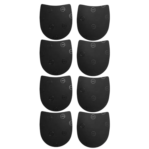 4 Pairs Boot Heel Replacement, Rubber Heel Repair Kit, 6-7 mm Thick, for Boots and Formal Shoes, DIY Shoe Maintenance Solution, Durable and Easy to Install