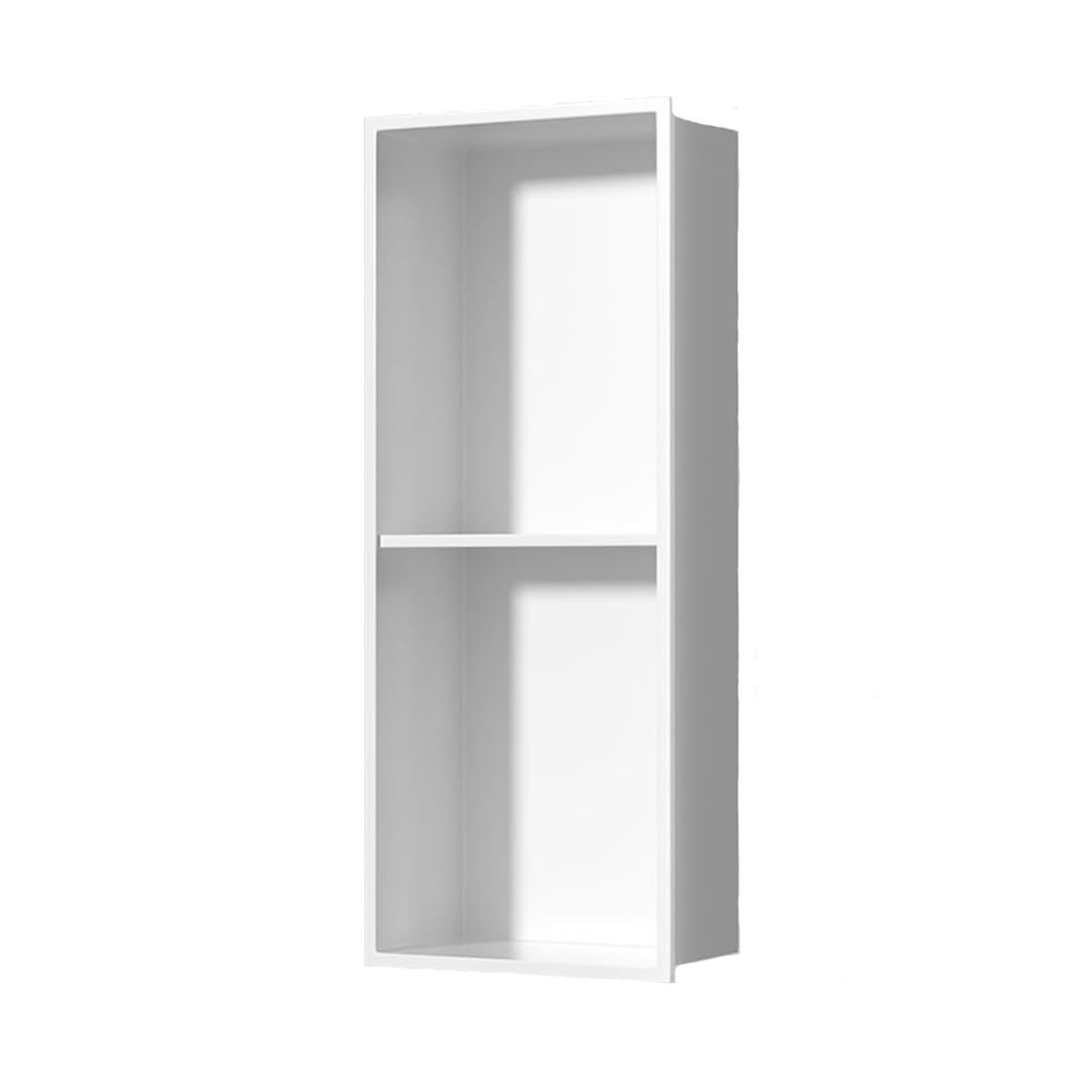AYCDL Stainless Steel Shower Wall-Mounted Bath rt Corner Shower Shelf with Double Tier Gold Finish Bathroom Storage Solution Stylish Bathroom nizer,White Bianca