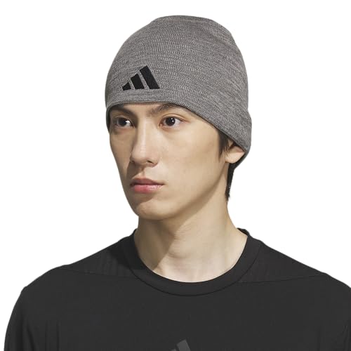 Image of adidas Men's Reversible Skully Beanie - Two-Sided Skull Cap Winter Hat
