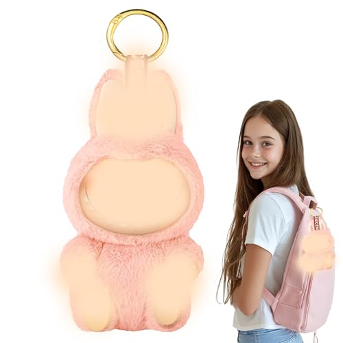 XLKTech Llavero Peluche, 15cm Peluche, Juguete de Muñeco Anime Plush Doll Anime Llavero Encantos de Mochilas Decorar Regalos Cumpleaños para Fans, Rosa