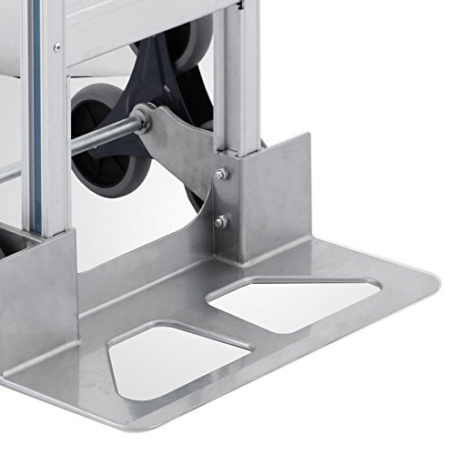 Smarketbuy Aluminum Stair Climber Hand Truck 18 x 7.5 Inch Nose Plate Stair Climbing Hand Truck 6 Wheels Hand Truck Dolly (Stair Climber Hand Truck)