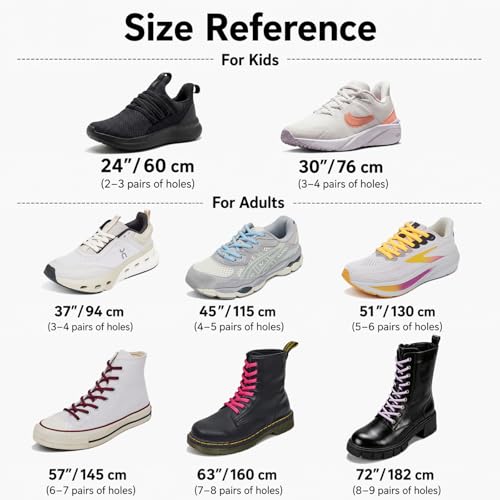 Image of Handshop 1 /4 inch Oval Athletic Shoelaces 24 inch-72 inch in 22 Colors Half Round Shoe Laces