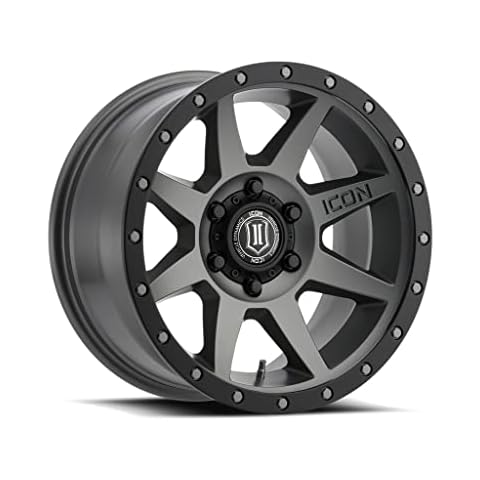 ICON Alloys Rebound, Titanium, 18 x 9/6 x 5.5, 0mm Offset, 5" BS, 1818908350TT Cover