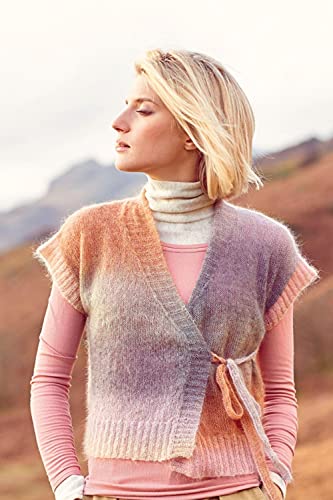 Rico Essentials Super Kid Mohair liebt Seiden-Print, Fb 6 Wasser, Lacegarn aus Mohair & Seide, Nadelstärke 4,5 mm – Bild 2