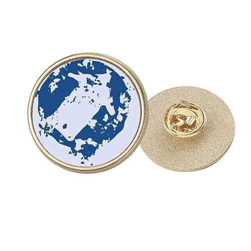 Broche métal doré rond motif flèche élégante pour veste Taille M