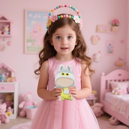 Kleidung für 17 cm La Puppe – Niedliches Mini DIY Outfit Set mit Anziehzubehör Puppenbekleidung Weiches Puppen-Kleidungsset Bekleidungszubehör (ohne Puppe)