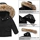 Baby Skianzüge Mädchen Jungen 2 Stück Schneeanzug Verdickte Winterjacke mit Künstliches Fell Kaputze + Daunenjacke Skihose Daunenhose Kinderskianzug, 18-24 Monate
