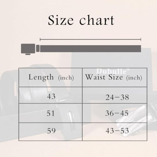 Image of Dubulle Designer Men's Belts, Ratchet Leather Sliding Buckle Dress Belt