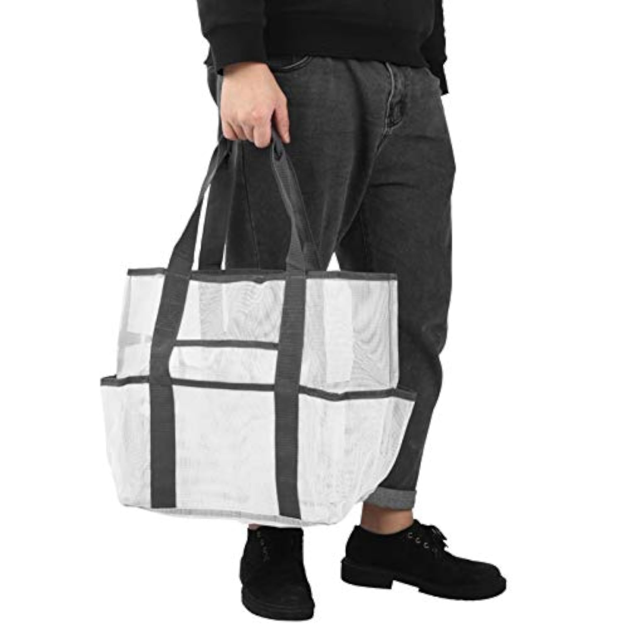 Portable Mesh Handbag for Outdoor Travel Beach