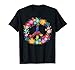 Peace Love T-Shirt Hippie Costume Tie Die 60s 70s T-Shirt
