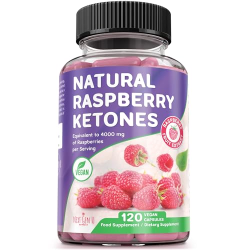 Raspberry Ketones - 4000 mg 120 Capsules - Food Supplement - to Support Natural Health Management for Adults - by NextGenU