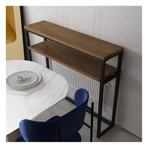HJLKDYM Estante Madera Maciza Radiador, Estante Doble Capa, Mesa Consola Larga, Aparador Estrecho Abierto, Mesa Consola Detrás Del Sofá Sala De Estar, Dormitorio(200x20x90cm)