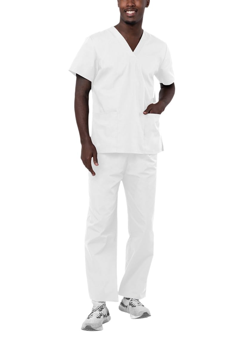 Adar Uniforms Women's 701wht4x Medical Scrubs, White, 4XL UK