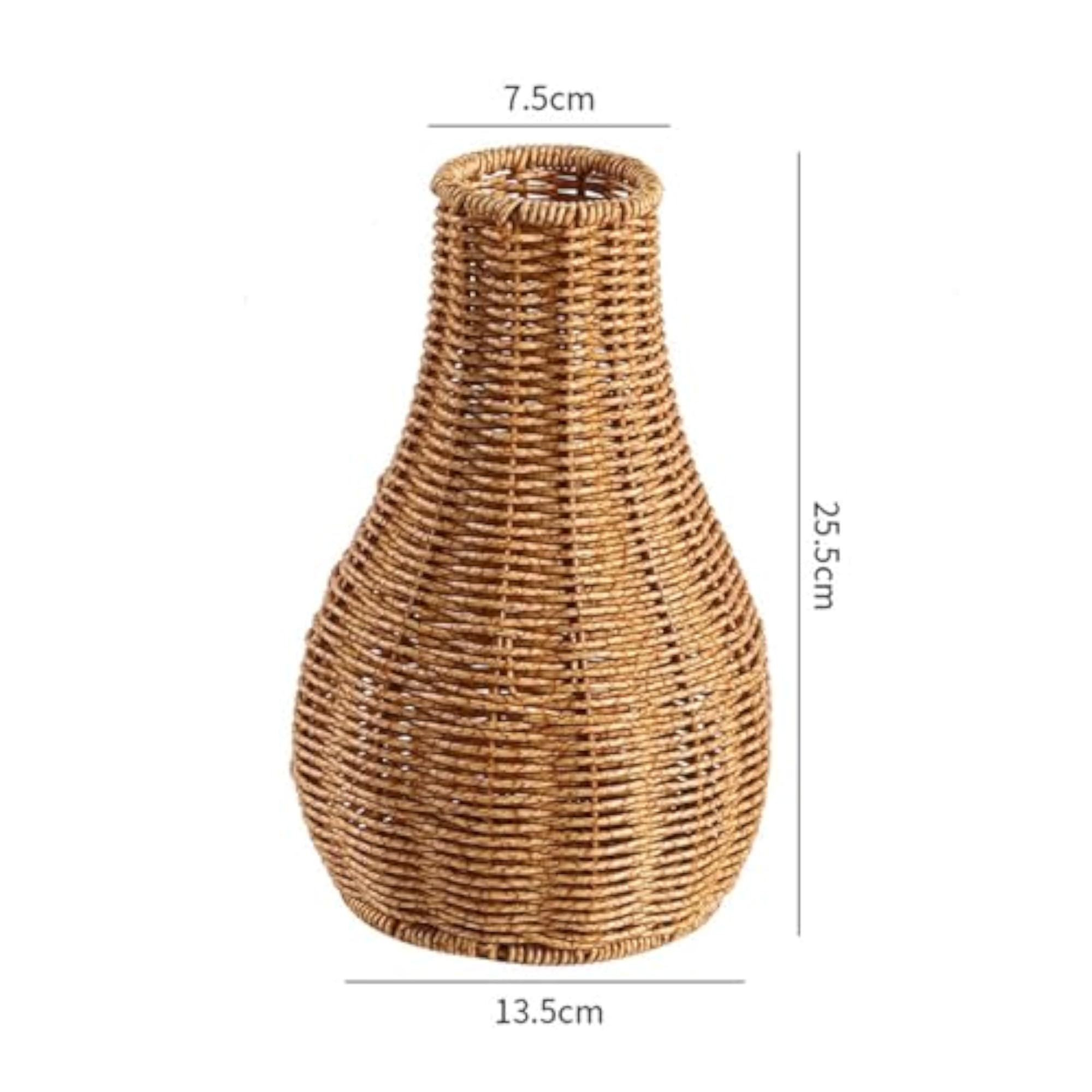Woven Flower Vase for Indoor Plants and Decor