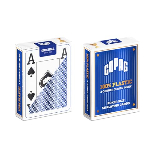 Copag - Jeu de Poker Plastic Jumbo 4 index - Poker