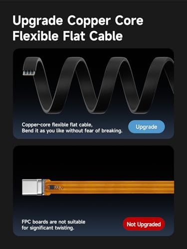 Image of Hagibis USB4 cable, 80Gbps Data Transfer, 240W Fast Charging USB-C Cable, 8K@60Hz USB 4 V2.0 Short Cable for iPhone 17 16 15 Pro Max, iPad Pro, Thunderbolt 5 /4 (Straight, 25cm)