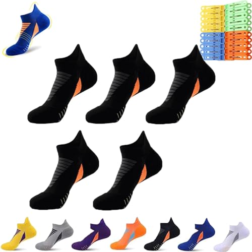 Hywell Men's Thick Padded Athletic Ankle Socks,Hywellstore Ankle Socks,Wicking Cushioned,Sport Breathable