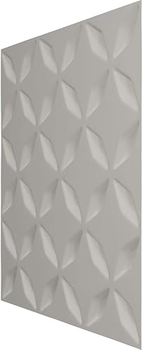 Miniatura 4 de Ekena Millwork WP20X20DLWH 19 58 pulgadas de ancho x 19 58 pulgadas de alto Delfina EnduraWall Decorativo 3D Panel de Pared Cubre 2.67 pies cuadrados