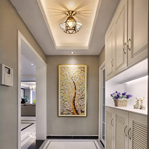Plafonniers modernes dorés en verre de qualité supérieure style diamant pour intérieur