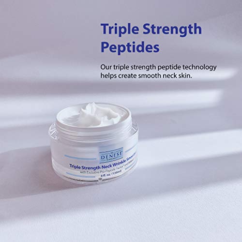 Dr. Denese Skinscience Triple Strength Neck Wrinkle Smoother Tighter, Firmer Neck With Enhanced Peptide Technology, Retinol, Marine Collagen, Jojoba & More - Paraben-Free, Cruelty-Free - 4Oz #TOP2