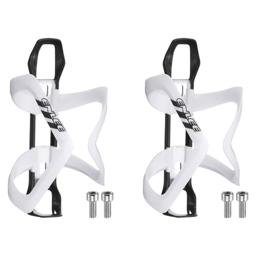 sourcing map 2pcs Bicycle Water Bottle Holder Adjustment Right Load Bike Bottle Cages Cycling Cup Holder for MTB Road Gravel, White