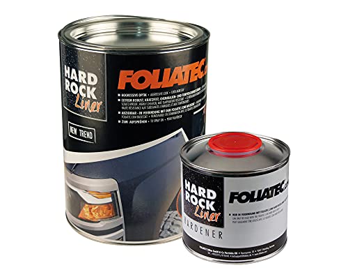 Foliatec Hard Rock Liner 2K - Juego de Pintura Texturizada Permanente, Color Negro ultramatado