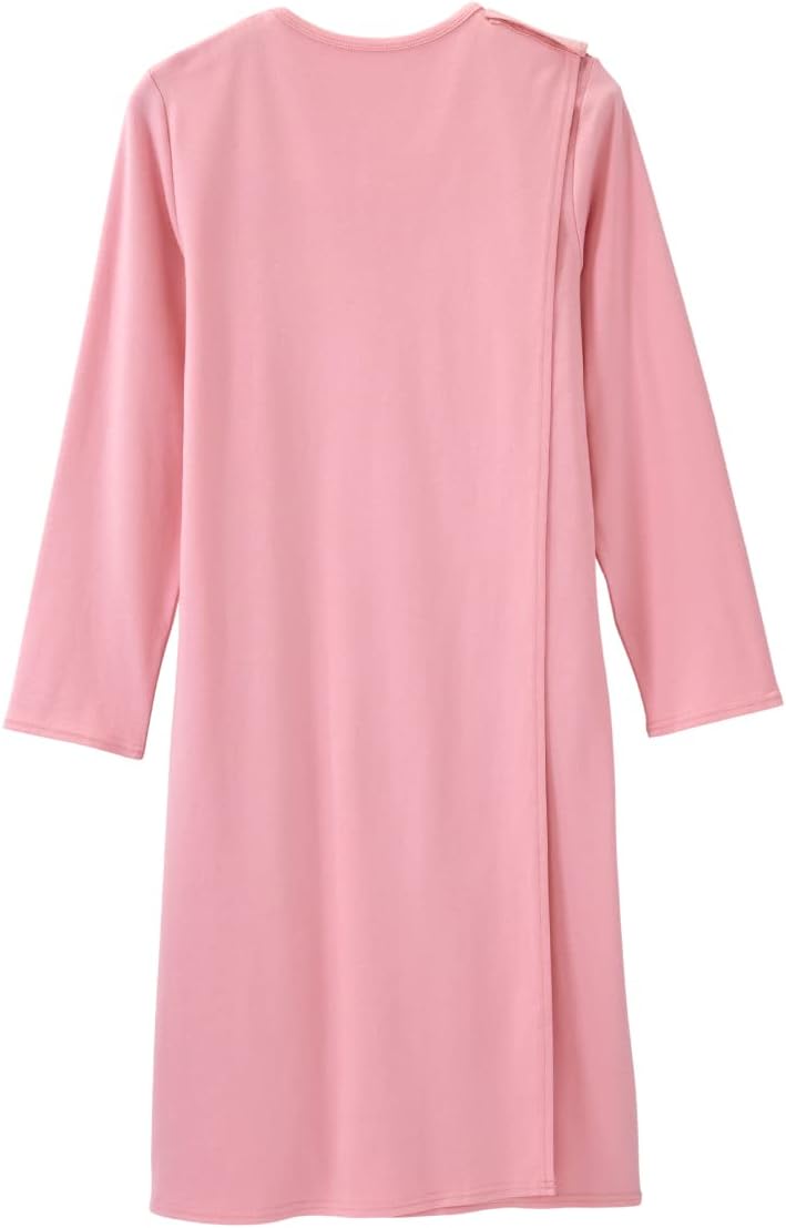 Silverts Open-Back Hospital Gowns for Women – Comfortable, Dignified, Easy Dressing for Seniors & Patients - Embroidered - Image 3