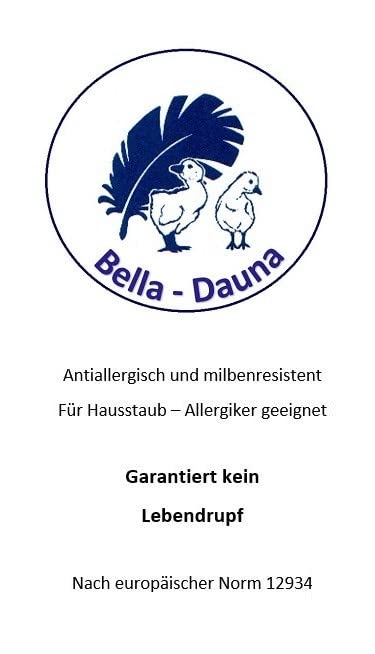 Betten Hofmann Kopfkissen Daunenkissen Kuschelkissen 50x60 cm 100% Neue Daunen 250 g waschbar