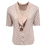  Fabiana Filippi 1440X Maglia Camicia Donna beige Shirt Woman [46]