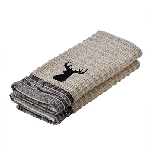 Skl Home Aspen Lodge Hand Towel Set, Cotton, Wheat Small #TOP3