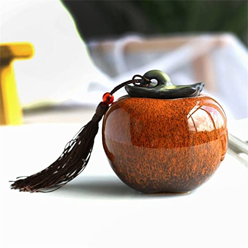 茶筒 柿の木 （茶筒-銘木で本格仕上げ-千年の杢（田中ロクロ工芸））